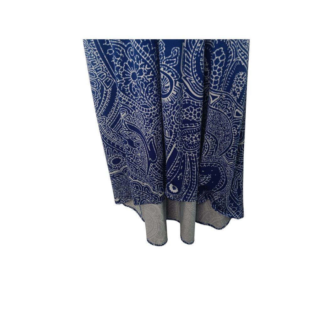 Tori Richard Honolulu Blue White Paisley Midi XS Adjustable Straps USA Made - Picture 4 of 13